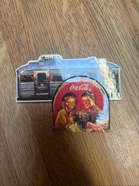 1994 Coca-Cola Retro Diner Magnet with Red, Yellow and Black Artwork